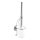 WENKO 20898100-Escova de WC VACUUM-LOC MILAZZO 10x34 cm aço inoxidável/cromado brilhante/branca