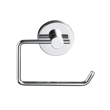WENKO 20899100 - Suporte de papel higiénico VACUUM-LOC MILAZZO 13 x 10,5 cm, acabamento cromado brilhante