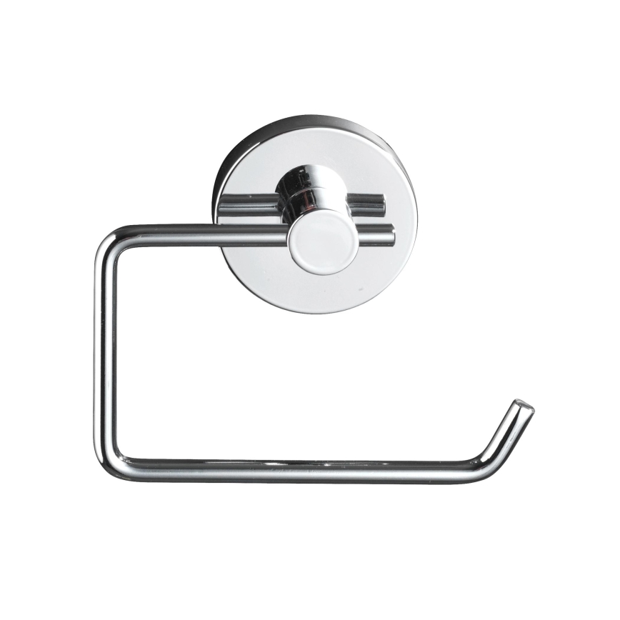 WENKO 20899100 - Suporte de papel higiénico VACUUM-LOC MILAZZO 13 x 10,5 cm, acabamento cromado brilhante