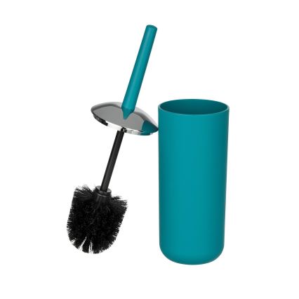 WENKO 21225100 - Escova WC BRASIL 10x37 cm turquesa/cromo brilhante