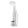 WENKO 21564100 - Escova de WC RIVALTA 18x70 cm inox/prateado/branco/preto