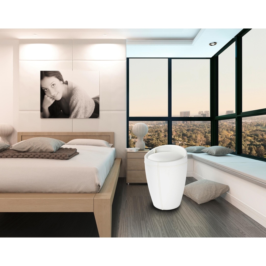 WENKO 21773100 - Banqueta CANDY 36x50,5 cm branco/preto