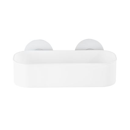 WENKO 21824100 - Prateleira OSIMO em plástico, 27 x 12 cm, branco/transparente