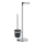 WENKO 21836800 - Escova de WC PARUS 25,5x57 cm aço inoxidável/prateado/preto