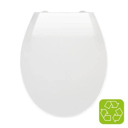 WENKO 21901100-WC assento sanitário KOS 44x37 cm branco/prateado