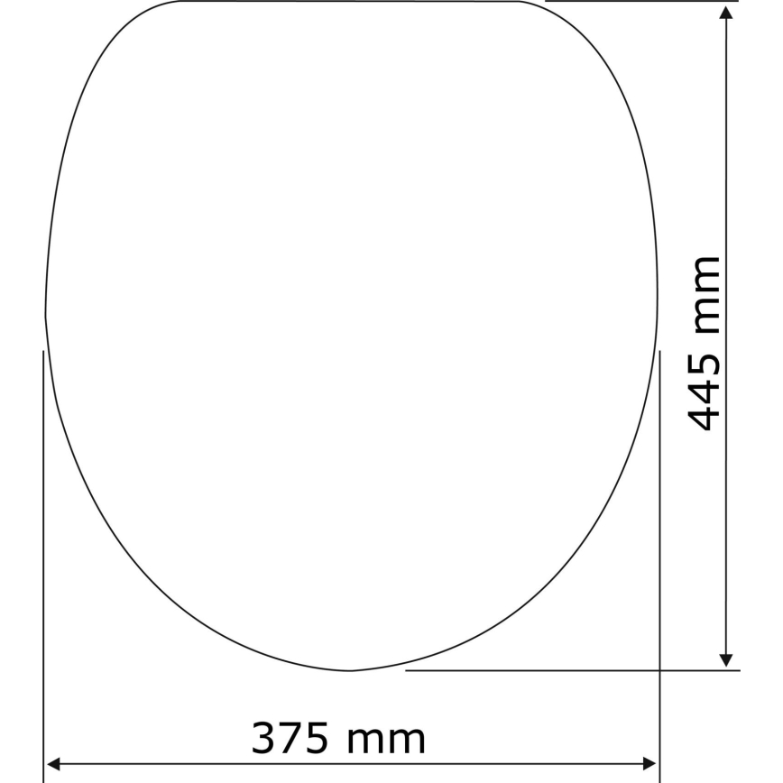 WENKO 21903100-WC Assento para WC SAMOS 44,5x37,5 cm branco/prateado
