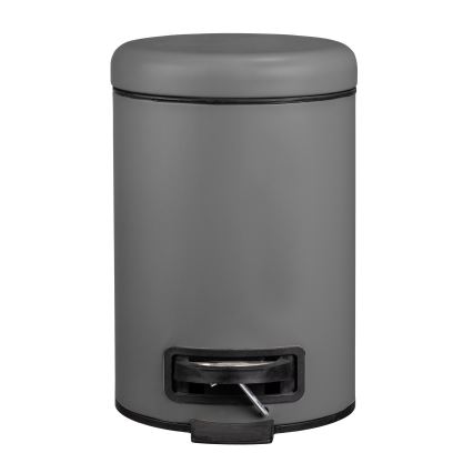 WENKO 22148100 - Lixeira LEMAN 17x25 cm cinzento/preto