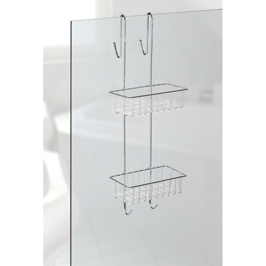 WENKO 22213100 - Suporte ALDO 24,5x70 cm inox/prateado