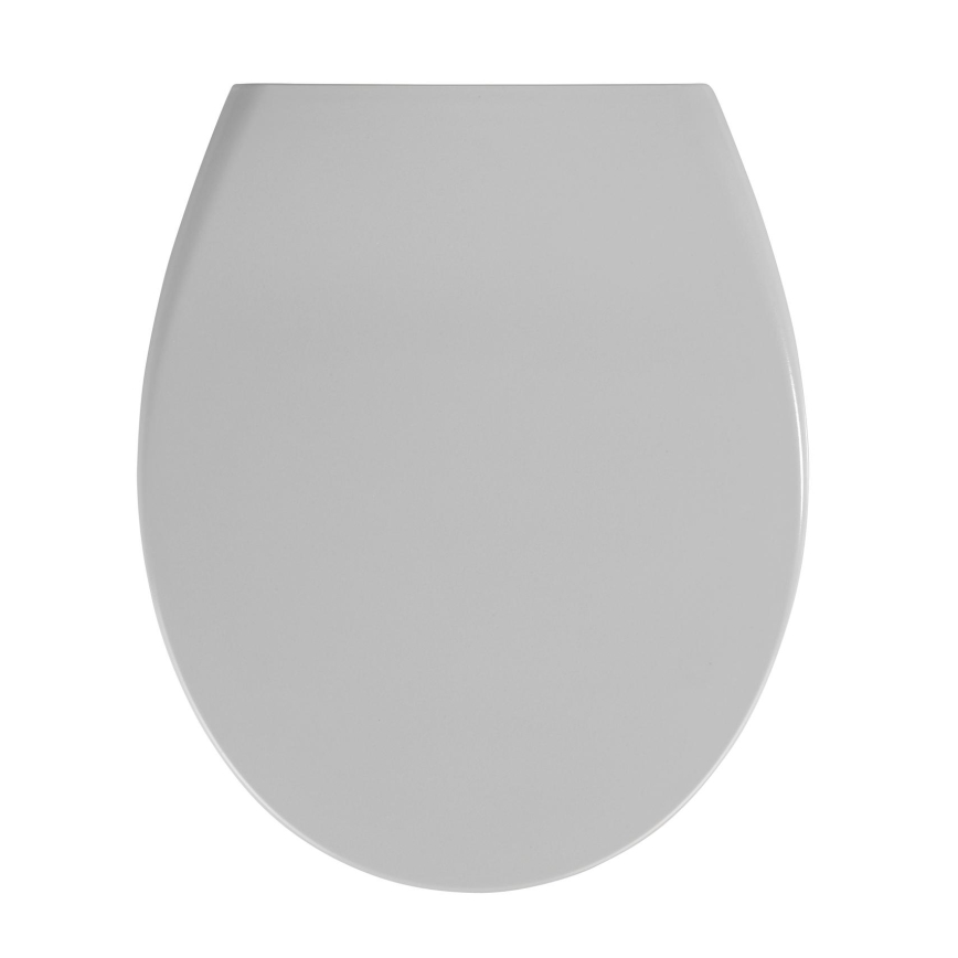 WENKO 22402100-WC assento para sanita SAMOS 44,5x37,5 cm cinzento/prateado