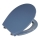 WENKO 22403100-WC Assento de sanita SAMOS 44,5x37,5 cm azul/prateado