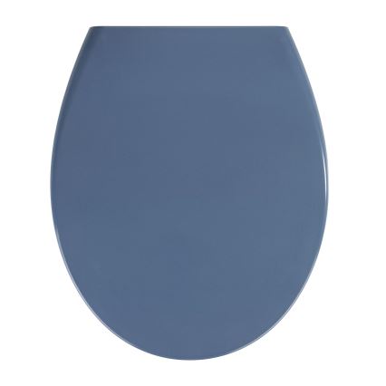 WENKO 22403100-WC Assento de sanita SAMOS 44,5x37,5 cm azul/prateado