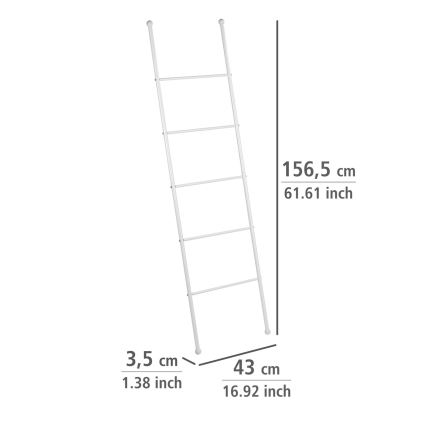 WENKO 22508100 - Suporte para toalhas VIVA 43x156,5 cm branco