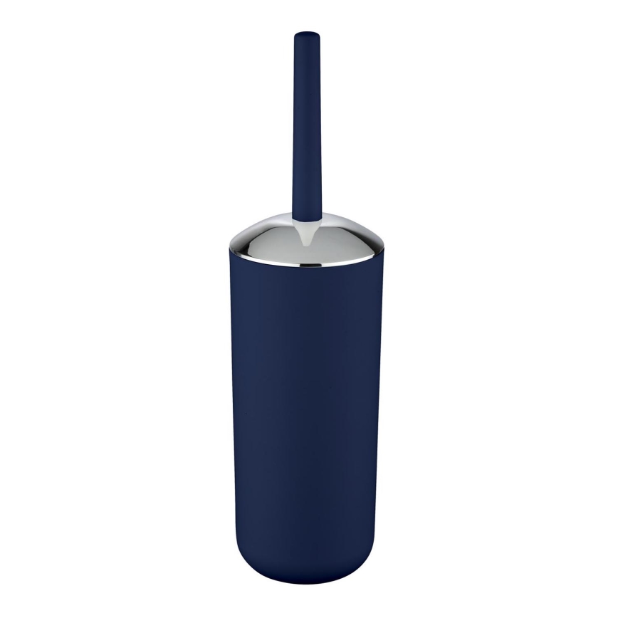 WENKO 22522100 - Escova de WC BRASIL 10x37 cm azul/cromado brilhante