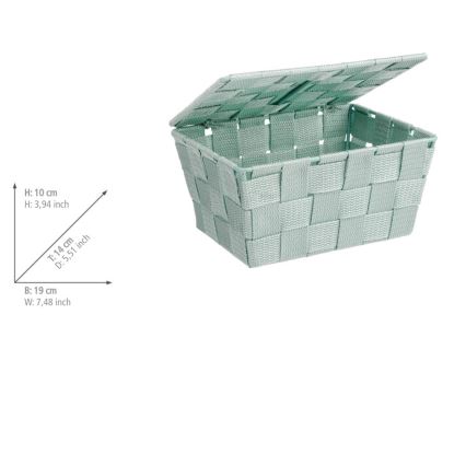 WENKO 22573100 - Cesto ADRIA 19x14 cm verde