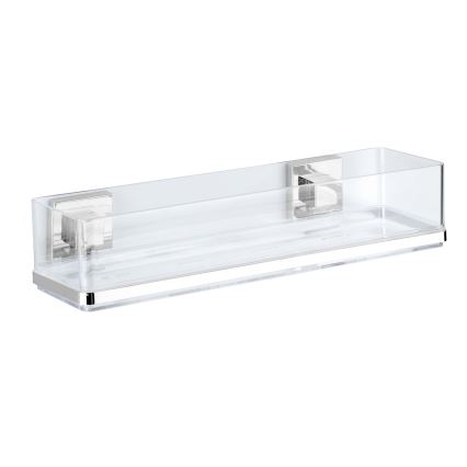 WENKO 22685100 - Prateleira VACUUM-LOC QUADRO ED 38,5 x 14,5 cm, prata/cromado brilhante