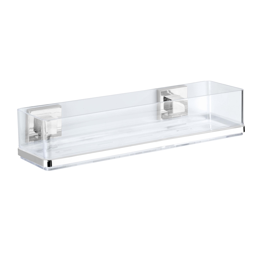 WENKO 22685100 - Prateleira VACUUM-LOC QUADRO ED 38,5 x 14,5 cm, prata/cromado brilhante