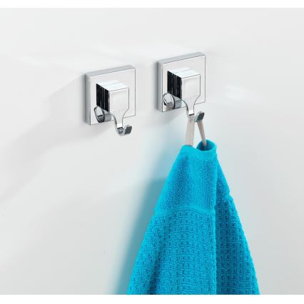 WENKO 22688100-Gancho VACUUM-LOC QUADRO ED 6x7 cm prateado/cromado brilhante