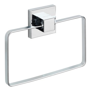 WENKO 22689100-Suporte para toalhas VACUUM-LOC QUADRO ED 18,5x14 cm prateado/cromado brilhante