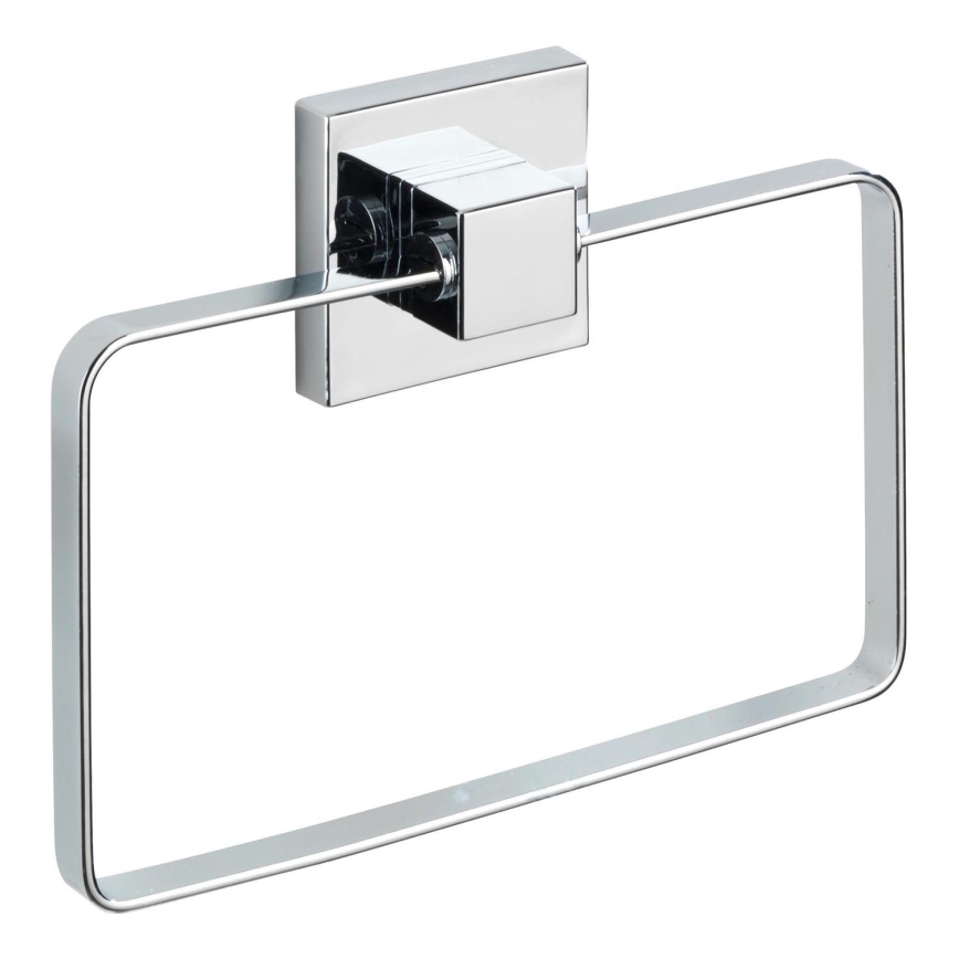 WENKO 22689100-Suporte para toalhas VACUUM-LOC QUADRO ED 18,5x14 cm prateado/cromado brilhante