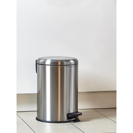 WENKO 22704100 - Cesto LEMAN 30,5x44 cm aço inoxidável/acetinado/preto