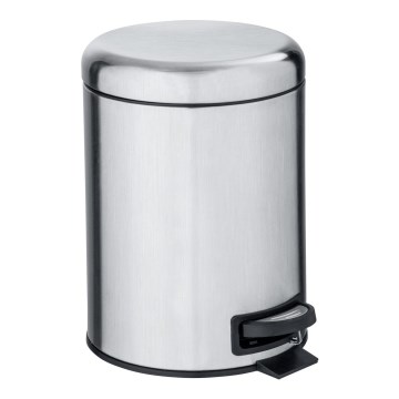 WENKO 22829100 - Cesto LEMAN 17x25 cm inox/satinado/preto