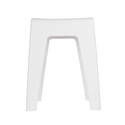 WENKO 22943100 - Banqueta KUMBA 38x47 cm branca