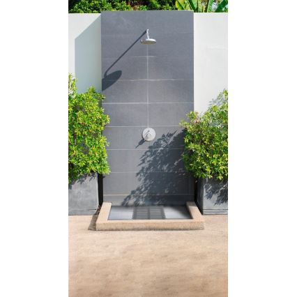 WENKO 22947100-Tapete de duche INDOOR & OUTDOOR 55x55 cm cinzento