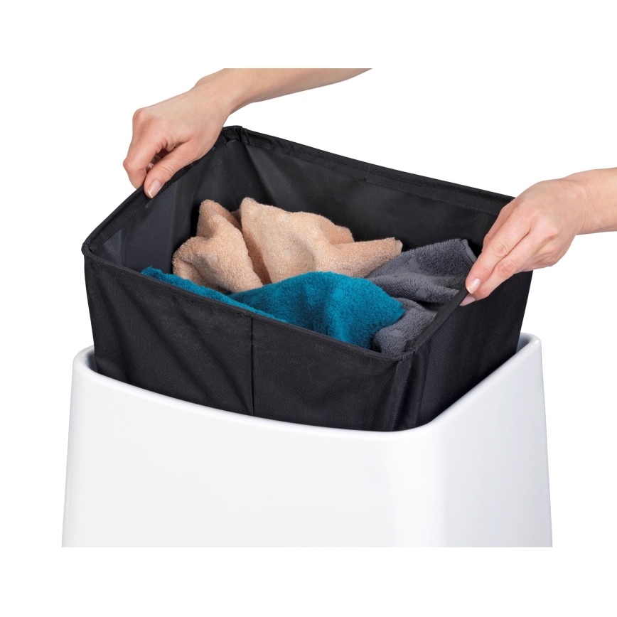 WENKO 22949100 - Banqueta WING 45x48 cm branca/preta