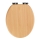 WENKO 22979100 - Assento de WC FAIA NATURAL 35,5x42,5 cm castanho/prateado