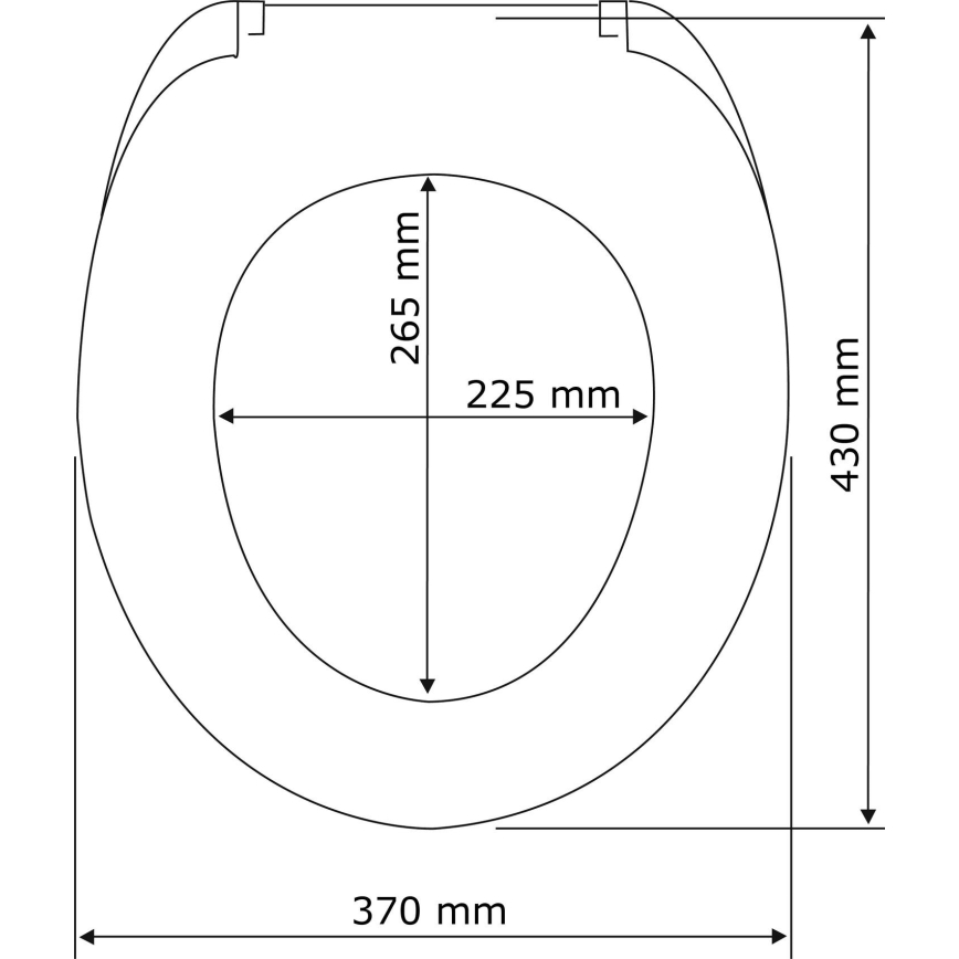 WENKO 22979100 - Assento de WC FAIA NATURAL 35,5x42,5 cm castanho/prateado