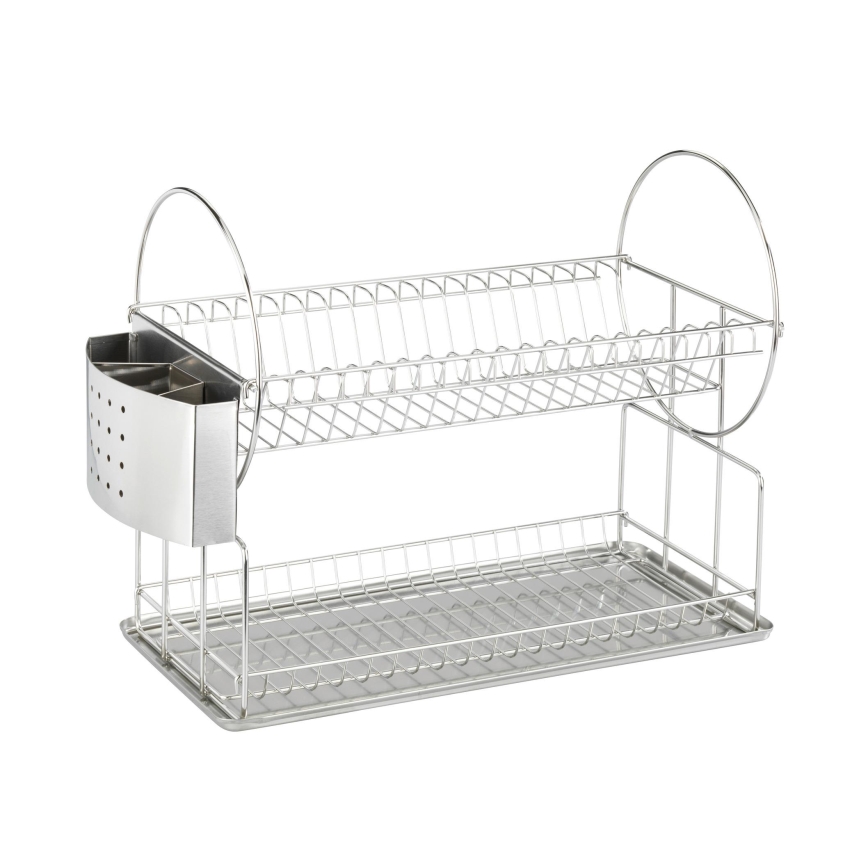 WENKO 2329100 - Escorredor de louça DUO 21x33 cm aço inoxidável/prateado