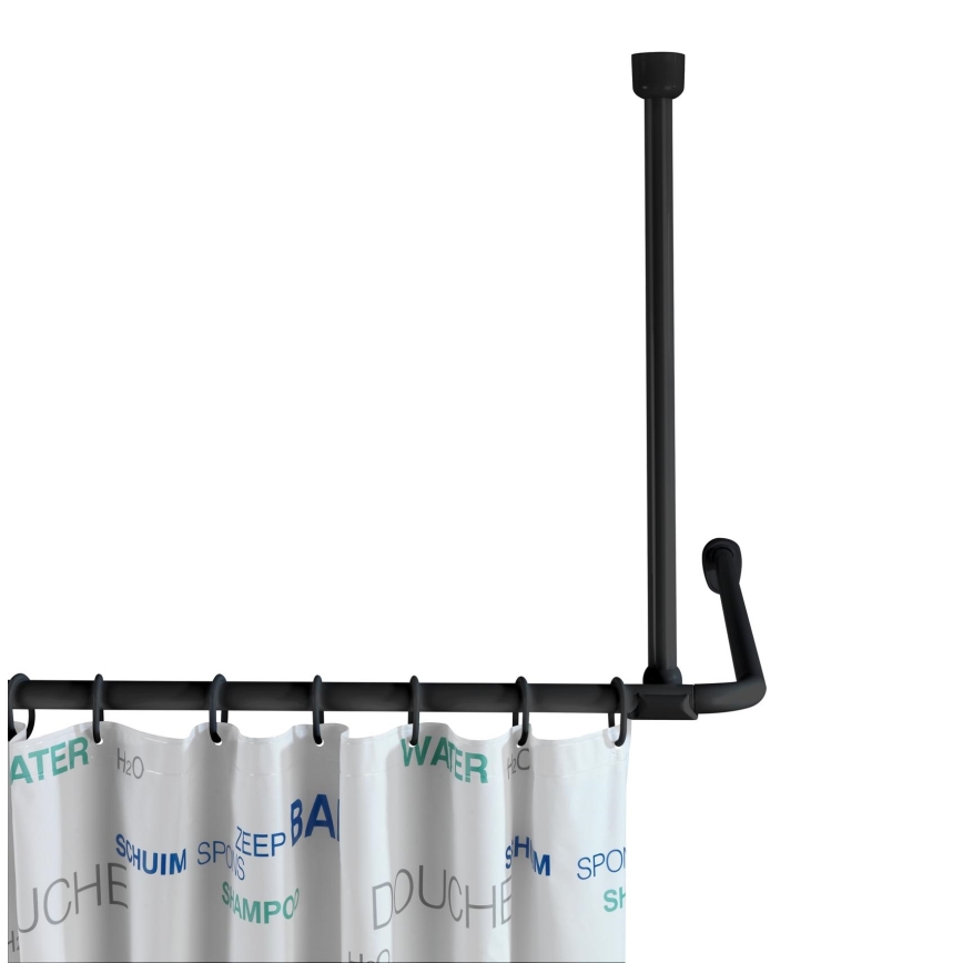 WENKO 23566100 - Suporte de tecto UNIVERSAL 57 cm preto