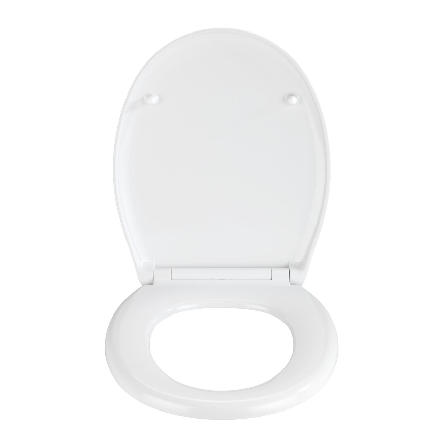 WENKO 23571100-WC Assento para WC, 300/350 KG, 44,5 x 37 cm, multicolor/prateado