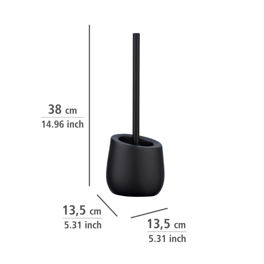 WENKO 23654800 - Escova sanitária BADI 13,5x38 cm preta