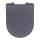 WENKO 23828100-WC assento para WC SEDILO 45,2 x 36,2 cm cinzento/prateado