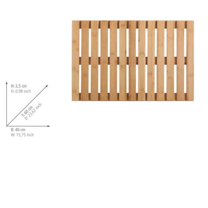 WENKO 23838100 – Tapete 40x60 cm castanho