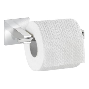 WENKO 23859800 - Suporte de papel higiénico TURBO-LOC QUADRO ED 16,5x6,5 cm em aço inoxidável