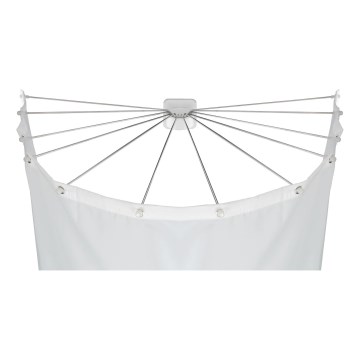 WENKO 23863100 - Suporte de duche 96x72 cm aço inoxidável/branco