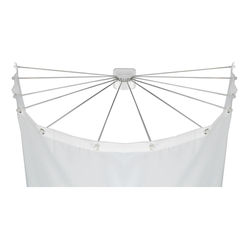 WENKO 23863100 - Suporte de duche 96x72 cm aço inoxidável/branco