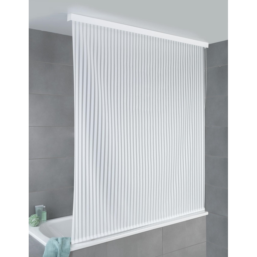 WENKO 23864100 - Cortina de duche em rolo 132x240 cm branca
