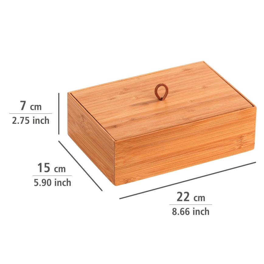 WENKO 23924800 - Caixa TERRA 22x15 cm castanha