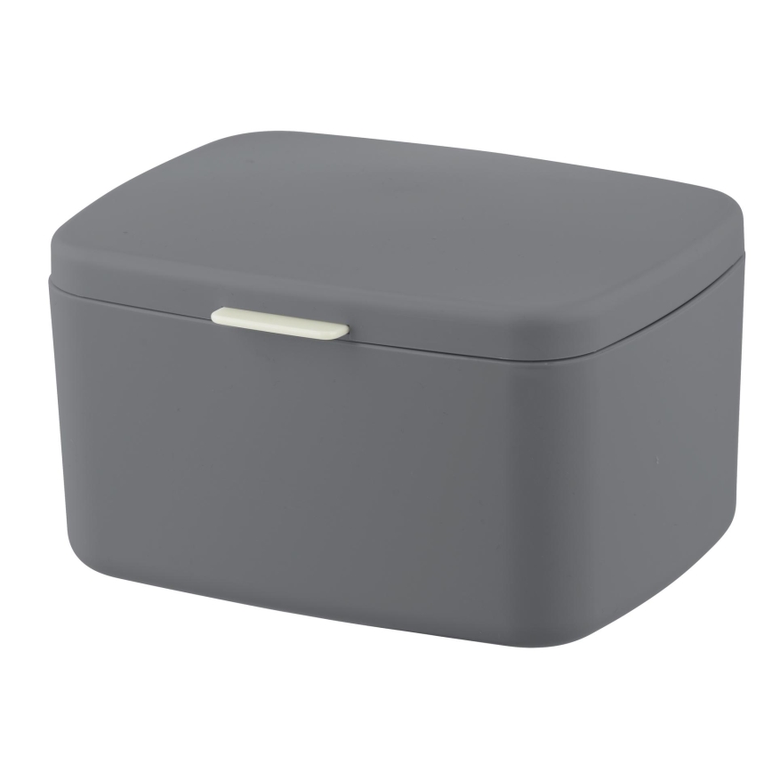 WENKO 23981100 - Caixa BARCELONA 19,5x16 cm antracite/cromado brilhante