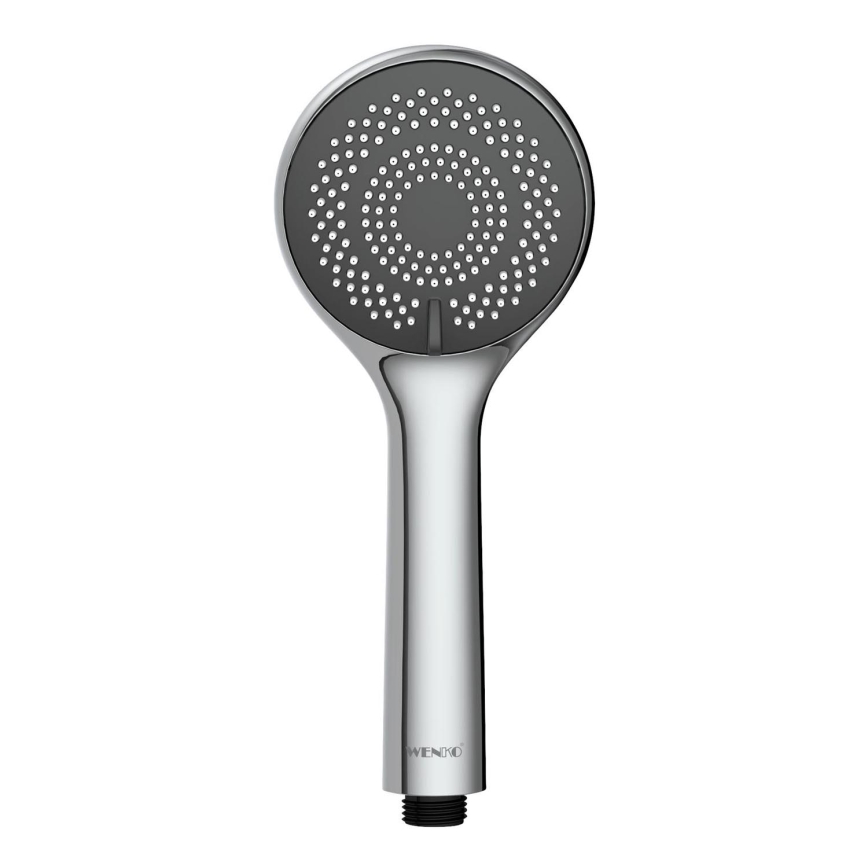 WENKO 23992100 - Cabeça de duche WATERSAVING SYSTEM 9,5x9,5 cm cromado brilhante/cinzento