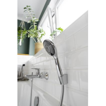 WENKO 23992100 - Cabeça de duche WATERSAVING SYSTEM 9,5x9,5 cm cromado brilhante/cinzento