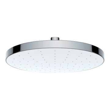 WENKO 24000100-Cabeça de duche com limpeza automática 22,5x22,5 cm cromado brilhante/branco