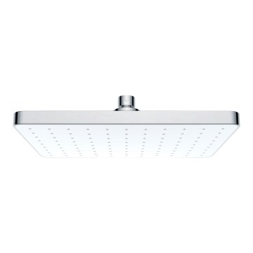 WENKO 24001100 - Cabeça de duche com limpeza automática 25 x 17 cm, cromado brilhante/branco