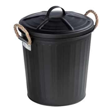 WENKO 24022100 - Cesto GARA 24x28,5 cm preto