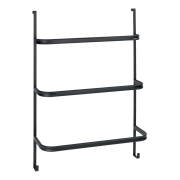 WENKO 24026100 - Suporte para toalhas IRPINIA 54,5x77,5 cm preto