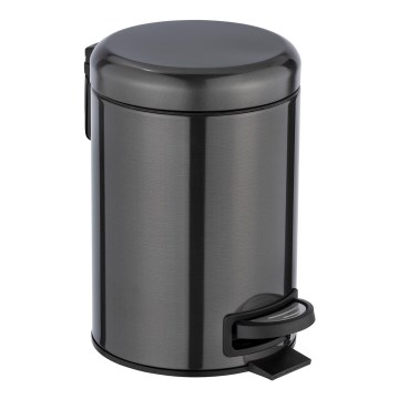 WENKO 24035100 - Cesto LEMAN 17x25 cm aço inoxidável/preto