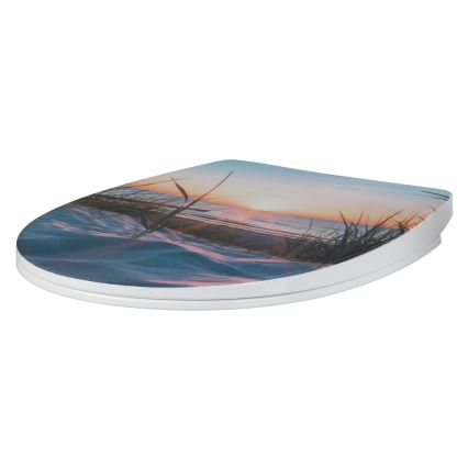 WENKO 24081800-Assento de sanita BALTIC 38,8x45 cm multicolorido/branco
